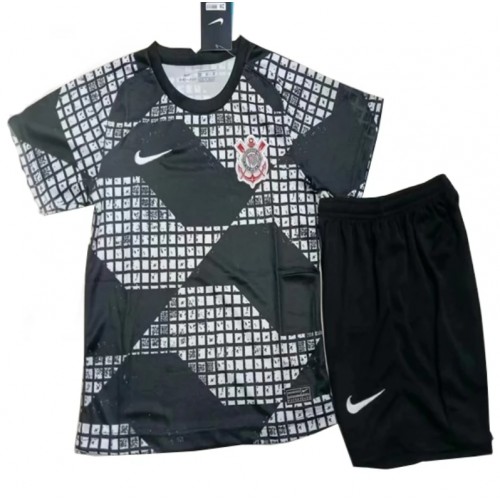 Corinthians Fodboldtrøjer Børn 3. sæt 2021/22 Kort ærmer Corinthians Fodboldtrøjer Børn 3. sæt 2021/22 Kort ærmer